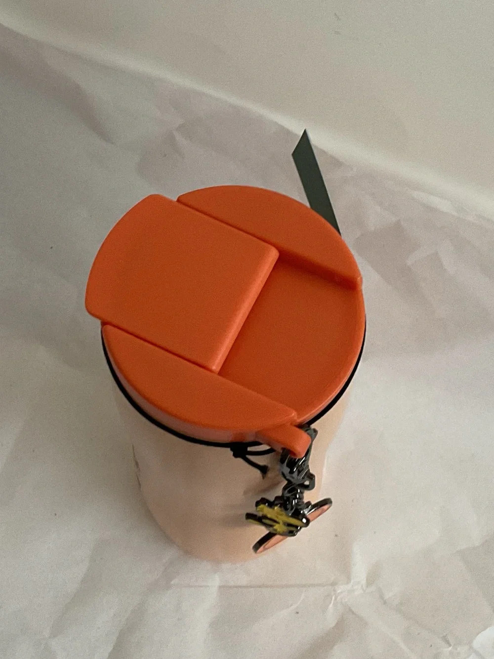 Starbucks x Peanuts Snoopy Orange Stainless Steel Insulated Tumbler New